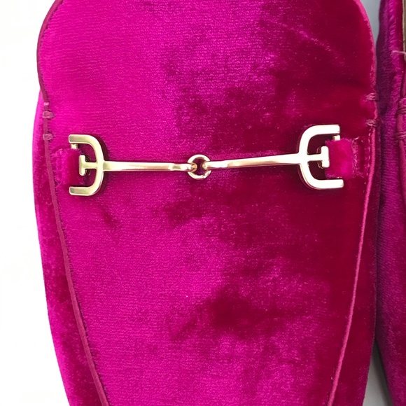 SAM EDELMAN Linnie Velvet Mule Slip On Flat Pink Women’s Size 9 - Picture 11 of 16
